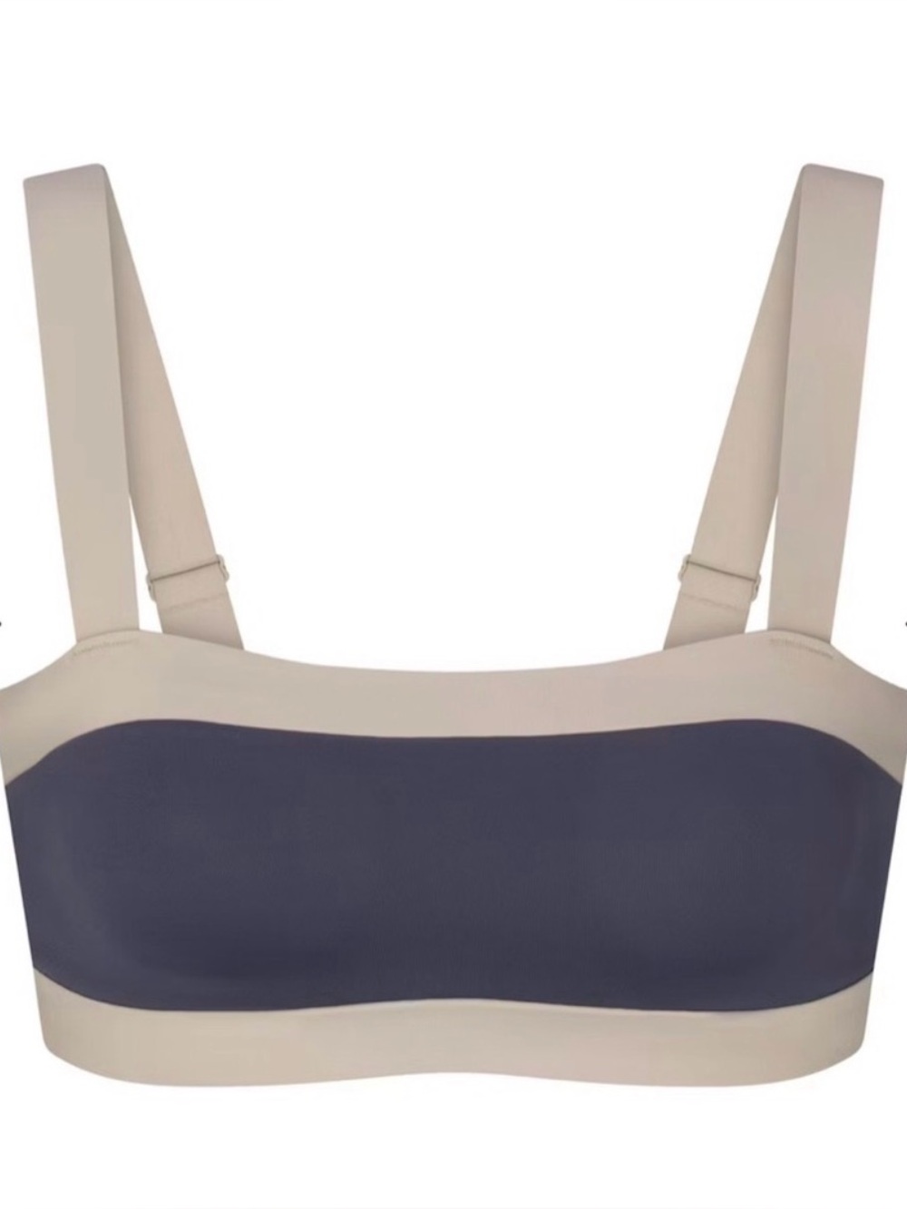 SKIMS NIKE Matte Shine Mix Straight Neck Sports bra